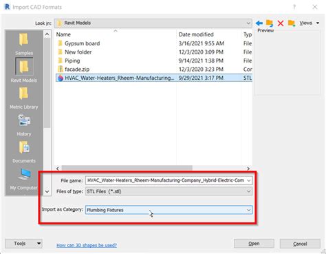 revit stl import